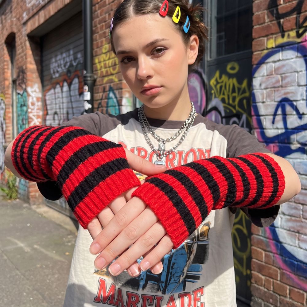 Fingerless Glove Knit - Guantes Largos sin Dedos de Punto