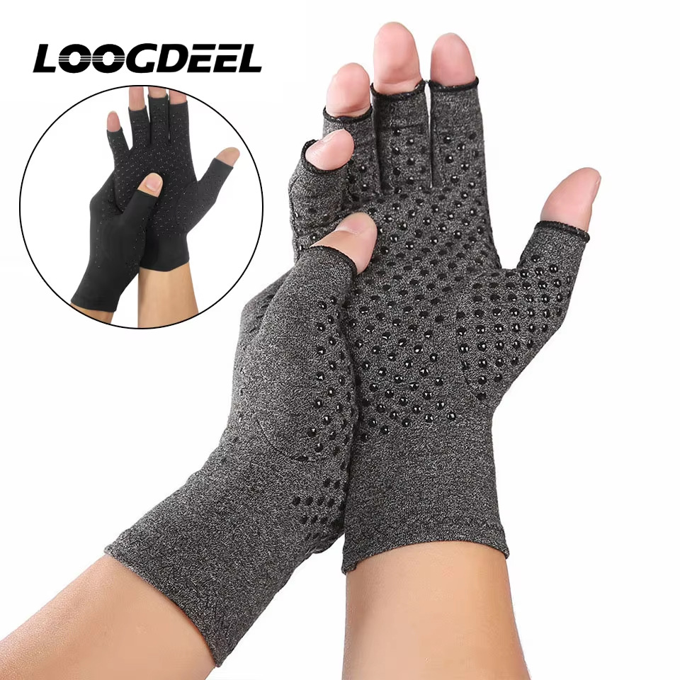 Cycling Glove Padded - Guantes Deportivos LOOGDEEL de Medio Dedo,