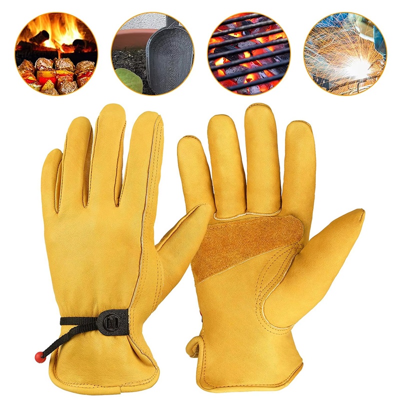 Leather Driving Glove - 1 par de guantes de trabajo