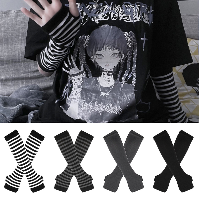 Fingerless Glove Knit - Calentador de brazo sin dedos a