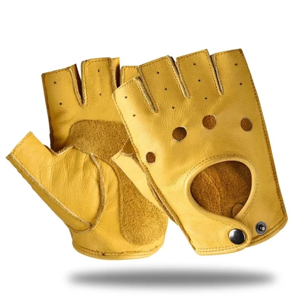 Leather Driving Glove - Guantes retro para hombre, ideales para