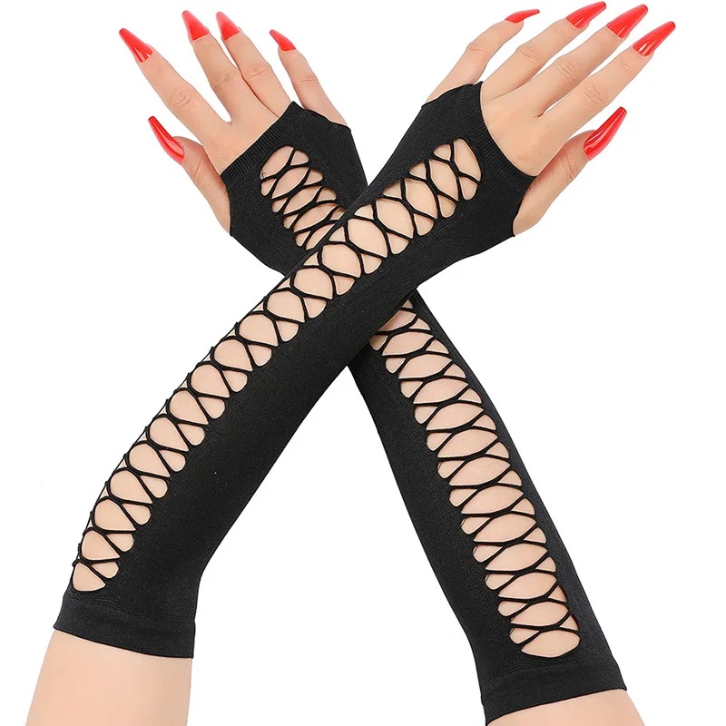 Guantes largos de encaje para  - Fingerless Glove Knit reseña y precio