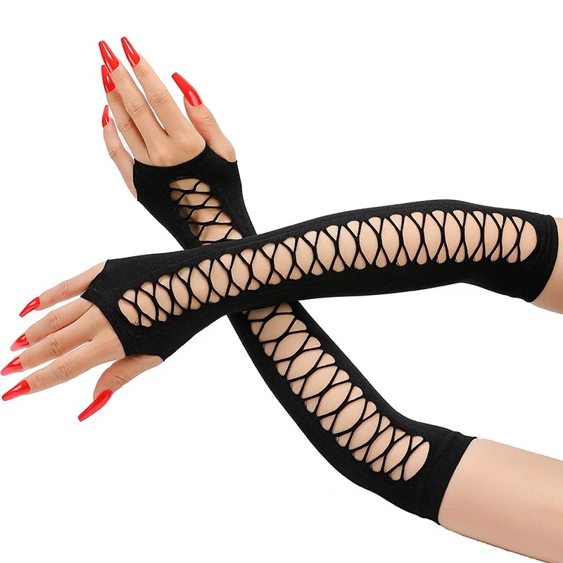 Guantes largos de encaje para  - Fingerless Glove Knit reseña y precio