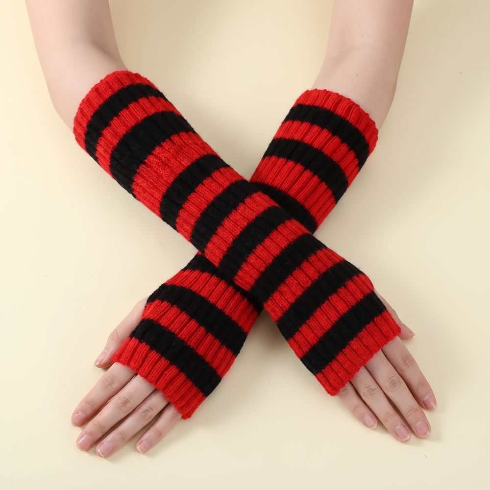 Guantes Largos sin Dedos de Pu - Fingerless Glove Knit reseña y precio