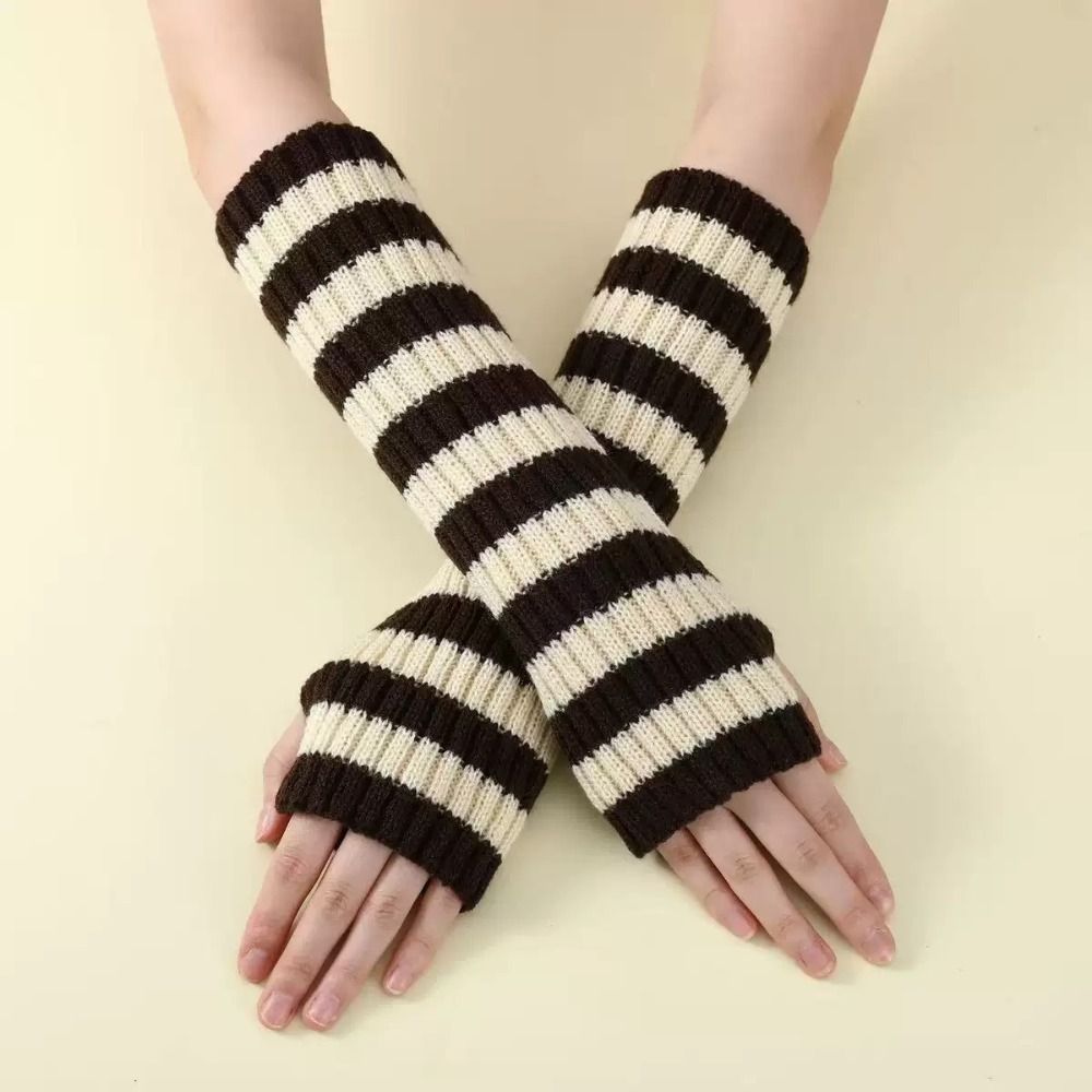 Guantes Largos sin Dedos de Pu - Fingerless Glove Knit reseña y precio