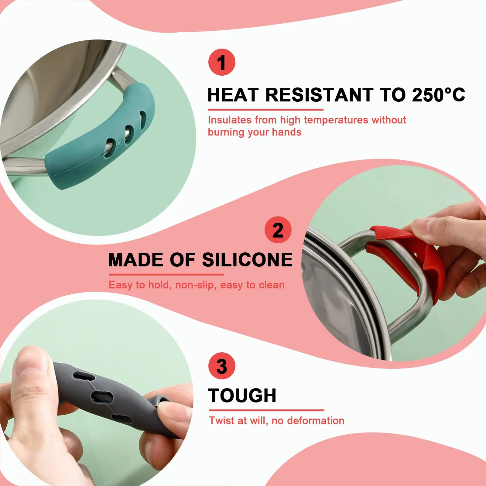 Manijas de olla antiescaldadur - Heat Resistant Glove reseña y precio