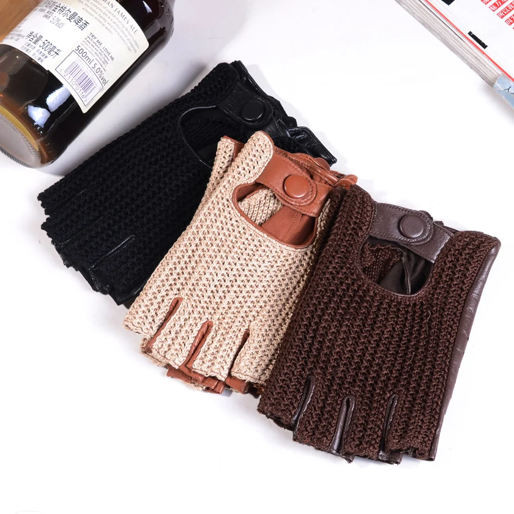 Guantes cortos de cuero genuin - Leather Driving Glove reseña y precio
