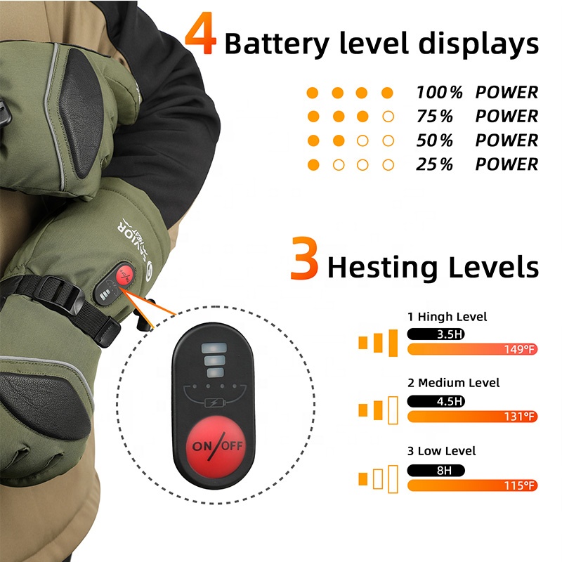 Guantes de esquí eléctricos cá - Ski Glove Waterproof reseña y precio